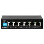 D-Link DGS-F1006P-E 250M 6-Port 1000Mbps Switch with 4 PoE Ports and 2 Uplink Ports switch, DGS-F1006P-E
