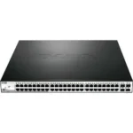 D-link DGS-1210-52MP 48 Ports 10/100/1000 BaseT PoE + 4 Gigabit SFP ports Web Smart Switch